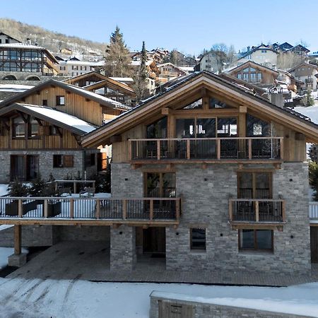 Villa Chalet Spacieux Avec Bain Nordique, Hammam Et Vue Proche Des Pistes - Fr-1-570-66 Saint-Martin-de-Belleville Exterior foto